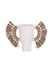HomeMarkt Vază Decorativă Din Ceramică Alica Albă 22x22xÎnălțime 38cm