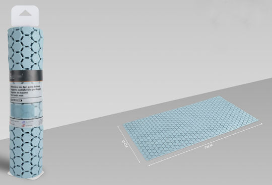 Galifas Non-Slip Bath Mat GB-585432-2 Blue 78x35cm