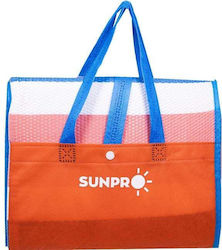 Plastic Beach Mat Sunpro Single Coral Blue White 90x180cm