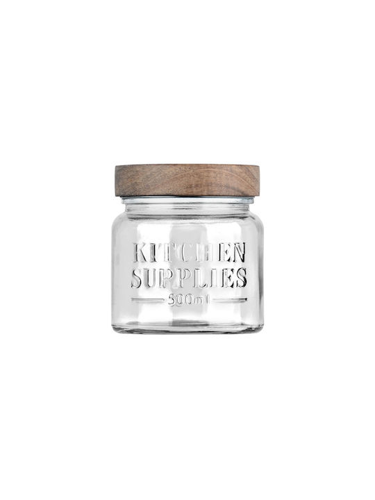 Estia ALLURE Vase General Use with Lid Glass Transparent 500ml