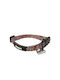Zgarda pentru pisici Madpet, model roz cu imprimeu ghepard, 1.0x19-32cm