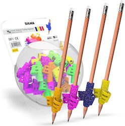 Creion Silka Glitter cu grip din cauciuc pentru degete Art.25s