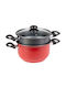 Bakaji Pots Set of Stainless Steel with Non-stick Coating 4pcs