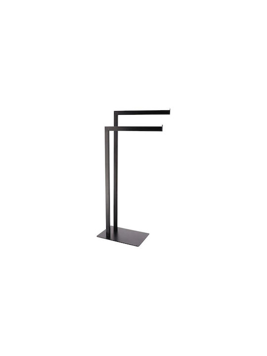 Basis Freistehender Kleiderständer Badezimmer Einzeln ​40x81cm Schwarz