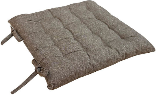 Linea Home Възглавница за стол за градина Кафява 40x40см