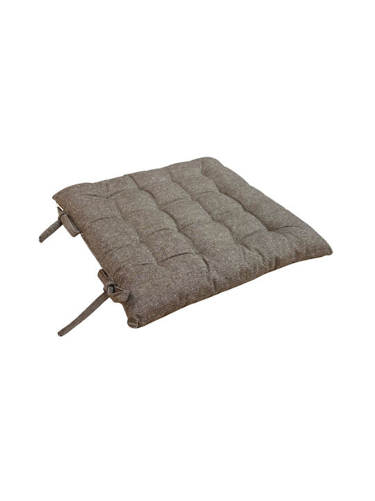 Linea Home Garden Chair Cushion Chocolate 40x40cm