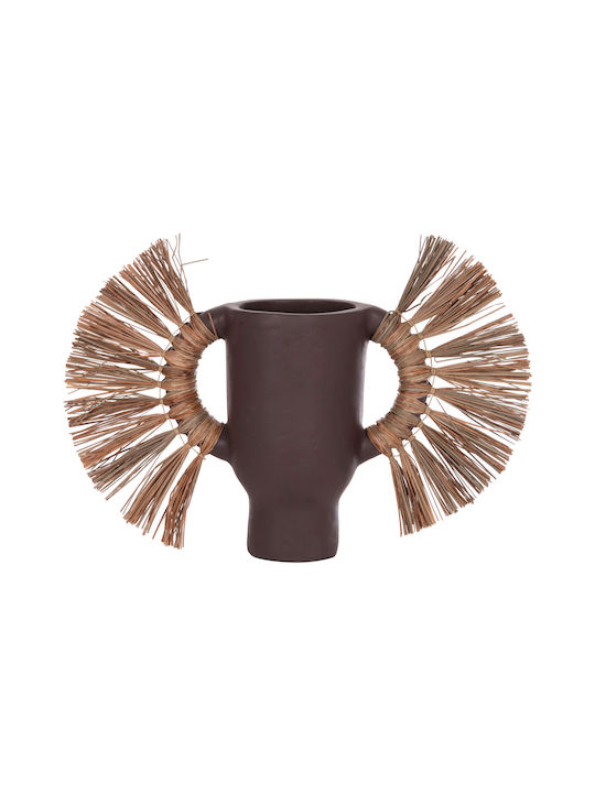 Freebox Decorative Vase Brown 55x19x34cm