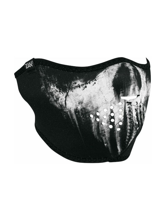 Zan Headgear Neoprene Face Mask Skull Ghost Wnfm409h