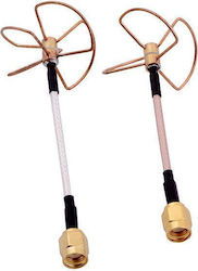 Fpv 5.8g Clover 3 Blade Transmitting W 4 Blade Receiving