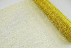 Polyesterstoff Leuchtende Spinne Gold 9 M Gold