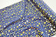 Velvet Fabric Holland Stars Blue 50 cm x 3 m Blue