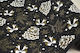Material textil poliester Crăciun elegant negru 50 cm x 5 m negru