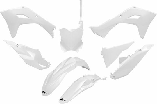 Ufo Restyled Plastic Kit Kakit231f-047 Kawasaki Kx 450 24 Kawasaki Kx 450 X 24 White