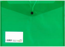 PP-Ordner mit Knopf & Etikett Halbtransparent G...