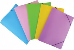 PP-Ordner mit Gummiband 25x35cm Pastellfarben