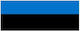 Flag of Estonia Polyester Perforated 25x18cm