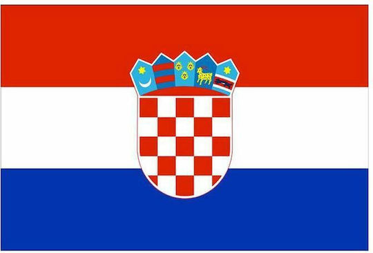 Flag of Croatia Polyester Perforated 25x18cm