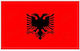Flagge von Albanien Polyester Perforiert 25x18cm