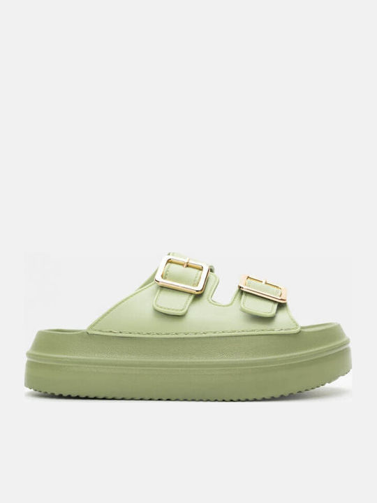 Luigi Γυναικεία Σανδάλια Flatforms Τιρκουάζ