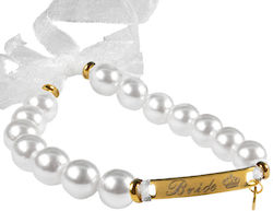 Pl Bachelor Armband Identität Gold Stahl Perlen