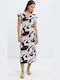 Summer Midi Dress Beige