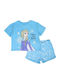 Kids' Set with Shorts Summer 2pcs Light Blue Frozen