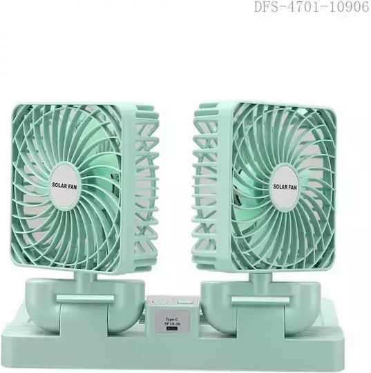 Portable Fan System Solar Panel Car OEM 999 – Green