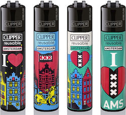 Clipper Large Lighter I Love Amsterdam Xxx
