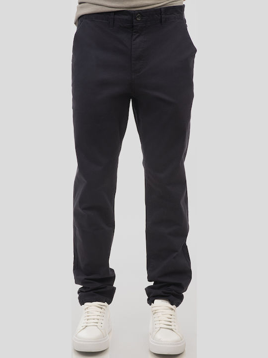 Rebase Men's Trousers Chinos Regular Fit Navy Blue