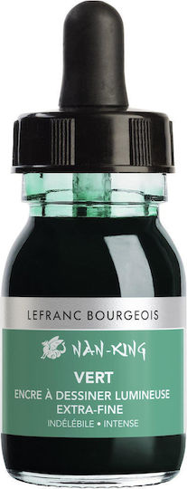 Lefranc & Bourgeois 30ml Green China Ink Nan-king