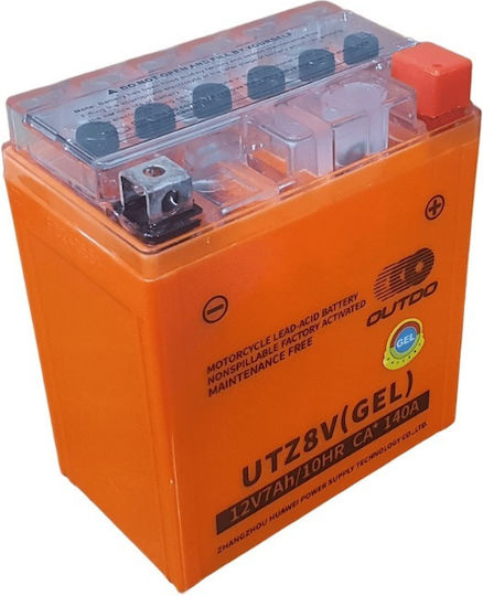 Outdo GEL Μπαταρία Μοτοσυκλέτας YTZ8V με Χωρητικότητα 7Ah