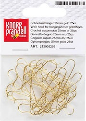 Clip-Haken Knorr Prandell Set mit 25 Stück Kunststoffkugeln 25mm Gold 21 29 302 93