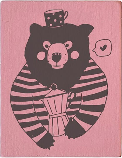 Ξυλινη Σφραγιδα M&b Stamp Bear Rose _35x45mm Colop Col-mb0050
