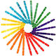 Colored Ice Cream Sticks with Notches I-mondi Set of 100 pcs 10520004