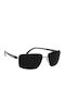 Silhouette Women Sunglasses with Black Frame and Black Polarized Lens