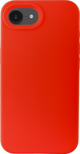Idol 1991 Velvet Elite Silicone Waterproof Red Back Cover (iPhone 17e / 16e)