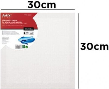 Καμβάς Τελάρο Artix 30x30cm 100% Βαμβακερός 280gr/m² Pp98-3030