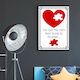 Frame Mom "Mom You Are the Piece That Holds Us Together" Size A3 30 cm x 40 cm