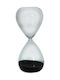 Glass Hourglass with Black Sand