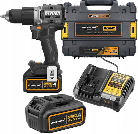 DEWALT McLaren Ударен Двигател За Бормашина На Батерия Безчетков 18V 2x4Ah