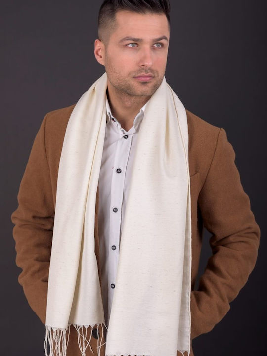 Men's Silky Scarf Beige