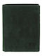 Leather Men's Wallet Classic with RFID Green