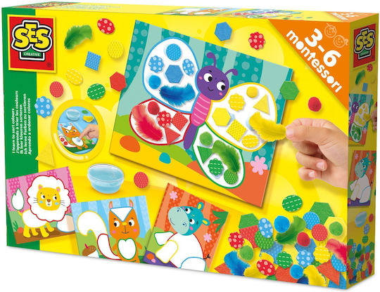Ses Creative Sorting Colours And Materials Montessori Joc Educațional de Cunoștințe pentru 3+ ani Ani