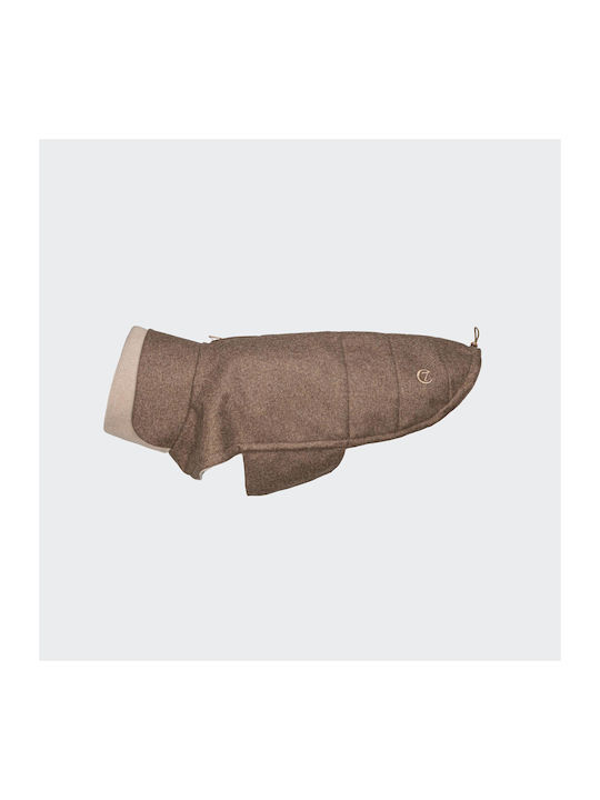 Cloud7 Brown Fleece Dog Coat with 46cm Back Length