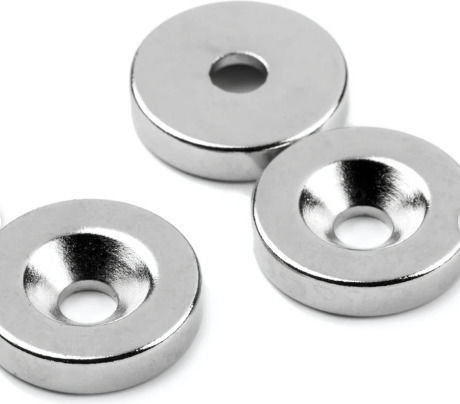 Disc Magnet with Countersunk Hole for Screw Ø 34 mm Height 4 mm Pulling Force 10 kg