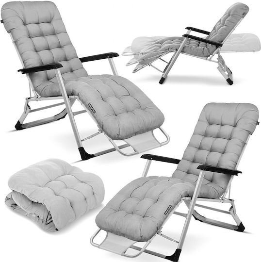 Folding Garden Lounger Cushion Sofotel Chillwell Set 2 Gray
