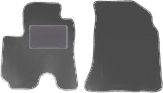 Wielganizator Vordere Matten 2Stück aus Teppichboden für Mazda Demio 1996-2003 Gray