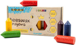 Medenka Junior Beeswax Crayons 1+ 6 Colors 100% Natural