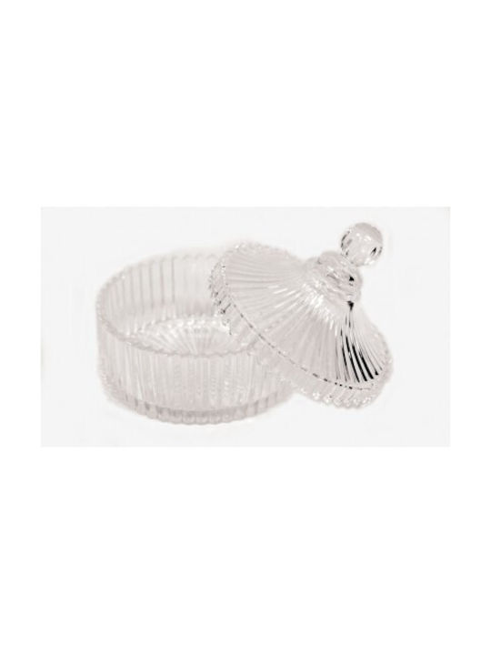 Faitakis Pack Φοντανιέρα Γυάλινη με Καπάκι 15.5x10cm Διάφανη