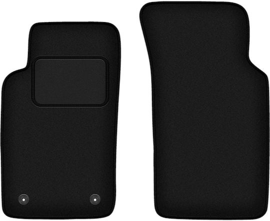 Front Black Car Mats for Ford Sierra Estate Sedan Liftback 1982-1993